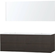 Meubel puro duo wenge 180 kunstmarmer spiegel