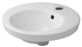 Inbouw lavabo starckii Duravit diameter 475MM +kraangat/overloop wit