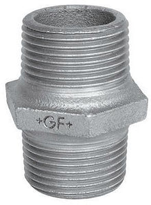 Galva dubbel nippel mm gf Nr 280 3/8"