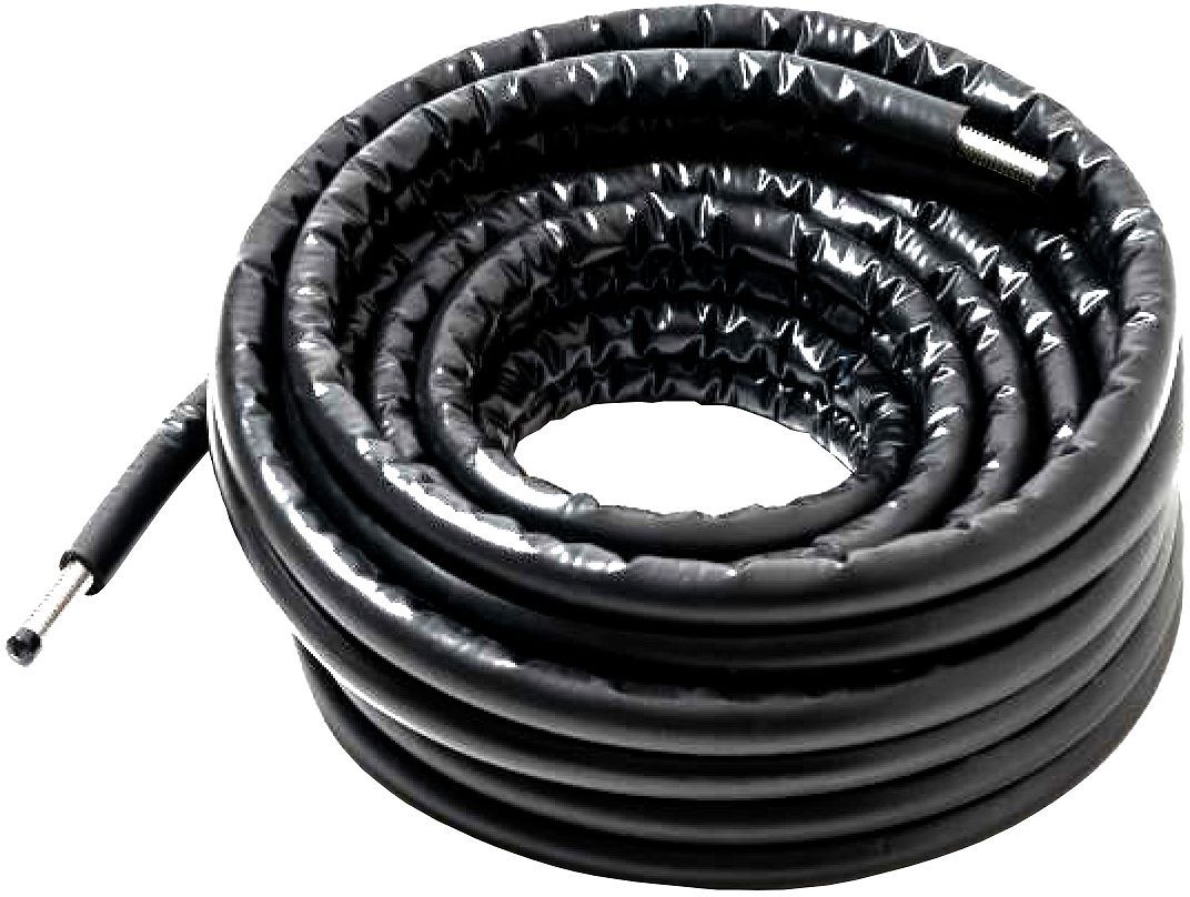 Geisoleerde inox flexibel paktermo voor monobloc warmtepomp DN32 rol 10 M