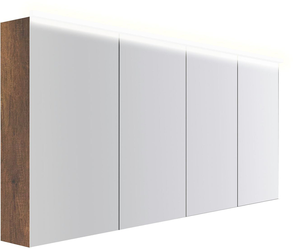 Spiegelkast COFFEE 4 deuren 1800MM 4250K eik Decor roest