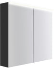 SPIEGELKAST COFFEE 2 DEUREN 900MM 4250K GRAFIET ZACHT MAT