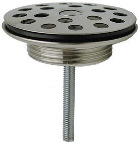 Lavabo krepine 5/4" Bolle plaat chroom