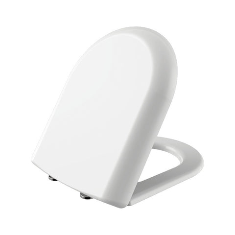 Creavit Grande WC-zitting plat Wit Duroplast met Softclose en roestvrijstalen scharnieren, wc-brillen — SKU MB-17031-20558, EAN 8698531147381