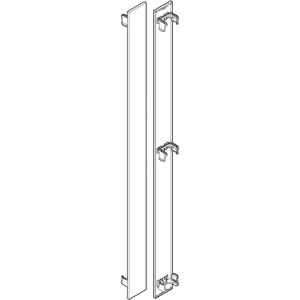 Decoset voor vertical H2000 22 mat wit