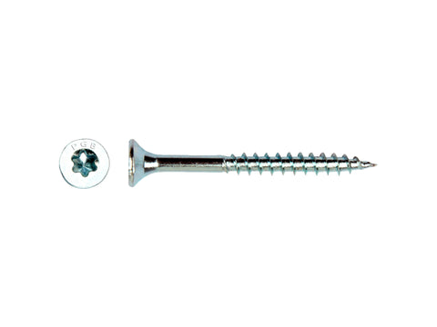 Pgb-fasteners spaanplaatschroeven VK T-drive/deeldraad 3,5x45 mm verzinkt 200 stuks