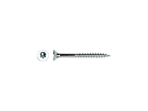 Pgb-fasteners spaanplaatschroeven VK T-drive/deeldraad 3x35 mm verzinkt 200 stuks