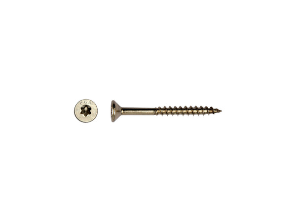 Pgb-fasteners spaanplaatschroeven VK T-drive/deeldraad 4x50 mm inox 200 stuks