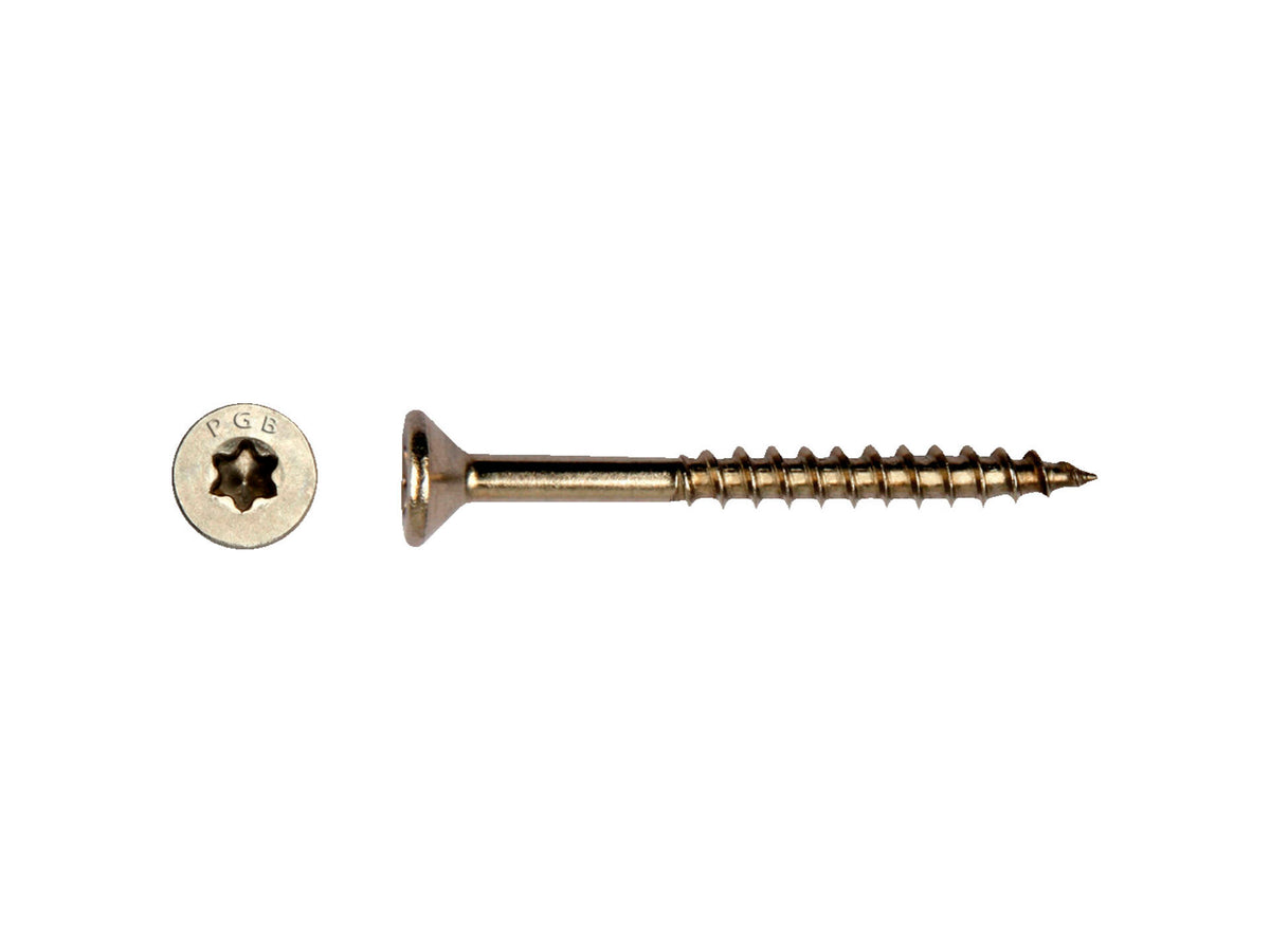 Pgb-fasteners spaanplaatschroeven VK T-drive/deeldraad 4x60 mm inox 200 stuks