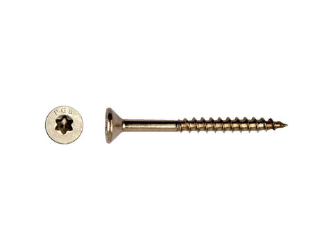 Pgb-fasteners spaanplaatschroeven VK T-drive/deeldraad 4x60 mm inox 200 stuks