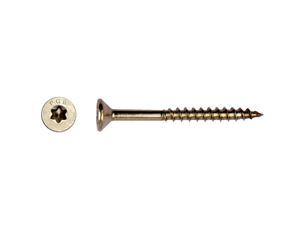 Pgb-fasteners spaanplaatschroeven VK T-drive/deeldraad 4x60 mm inox 200 stuks