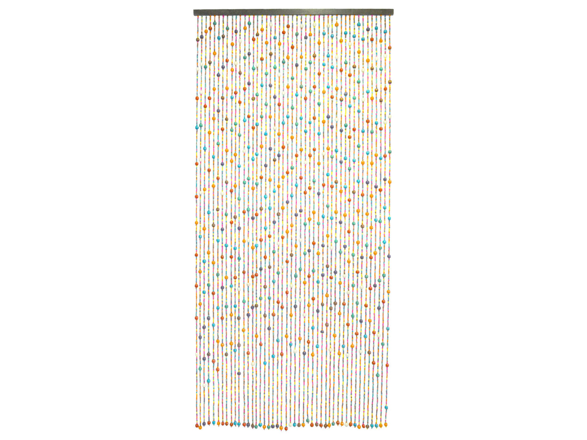 Confortex deurgordijn disco 90x200 cm houten parels