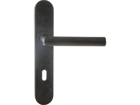 Linea Bertomani deurklinkset op plaat 110mm zwart