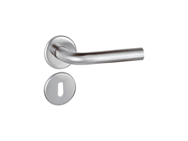 Linea Bertomani poignée de porte avec rosace 19mm inox