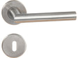 Linea Bertomani deurklinkset op rozet inox