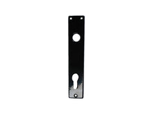 Linea Bertomani deurplaat cylinder 110mm aluminium zwart 2 stuks