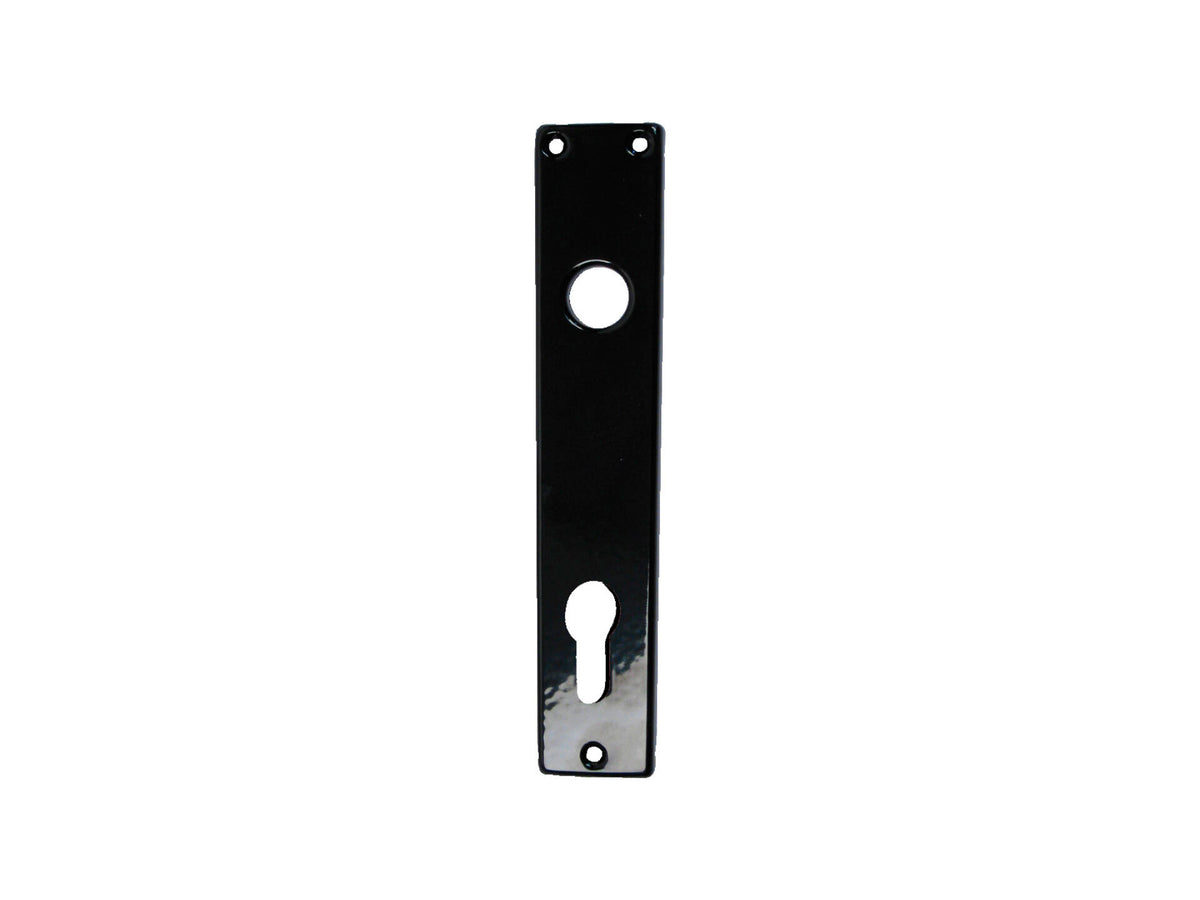 Linea Bertomani deurplaat cylinder 72mm aluminium zwart 2 stuks