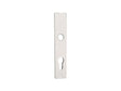 Linea Bertomani deurplaat cylinder 90mm aluminium wit 2 stuks