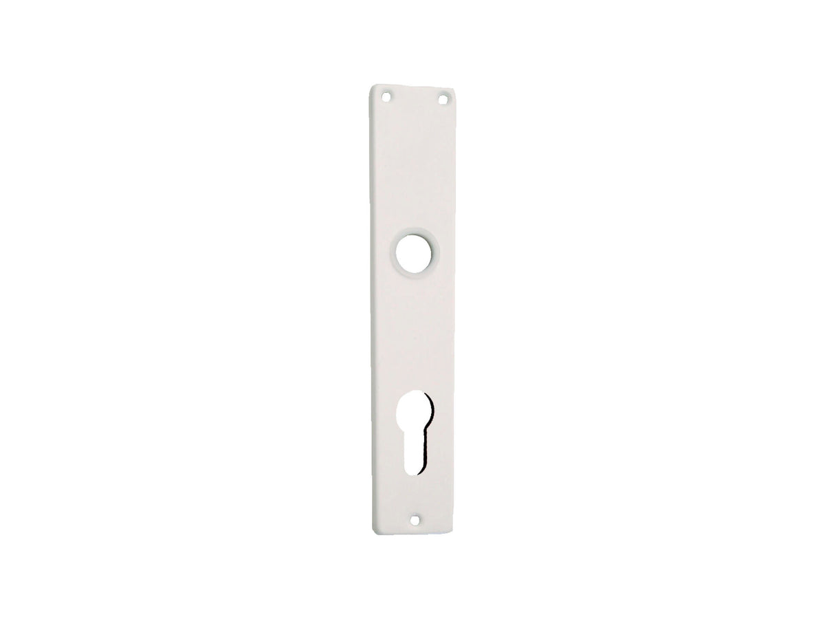 Linea Bertomani deurplaat cylinder 90mm aluminium wit 2 stuks