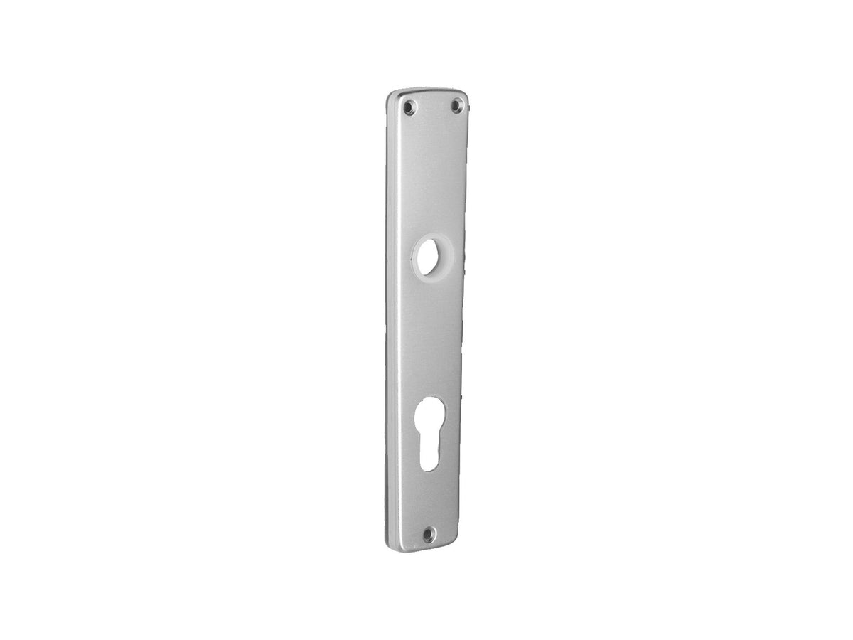 Linea Bertomani deurplaat cylinder 90mm aluminium zilver 2 stuks