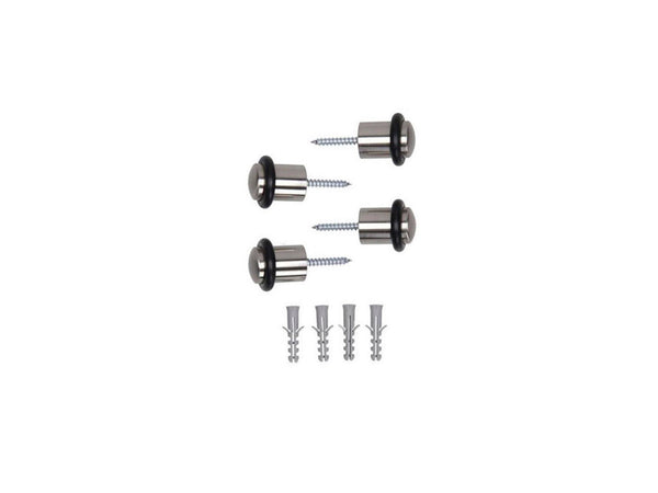 Mack deurstop cilindermodel 20x30 mm inoxlook 4 stuks