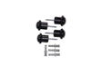 Mack deurstop cilindermodel 20x30 mm zwart 4 stuks