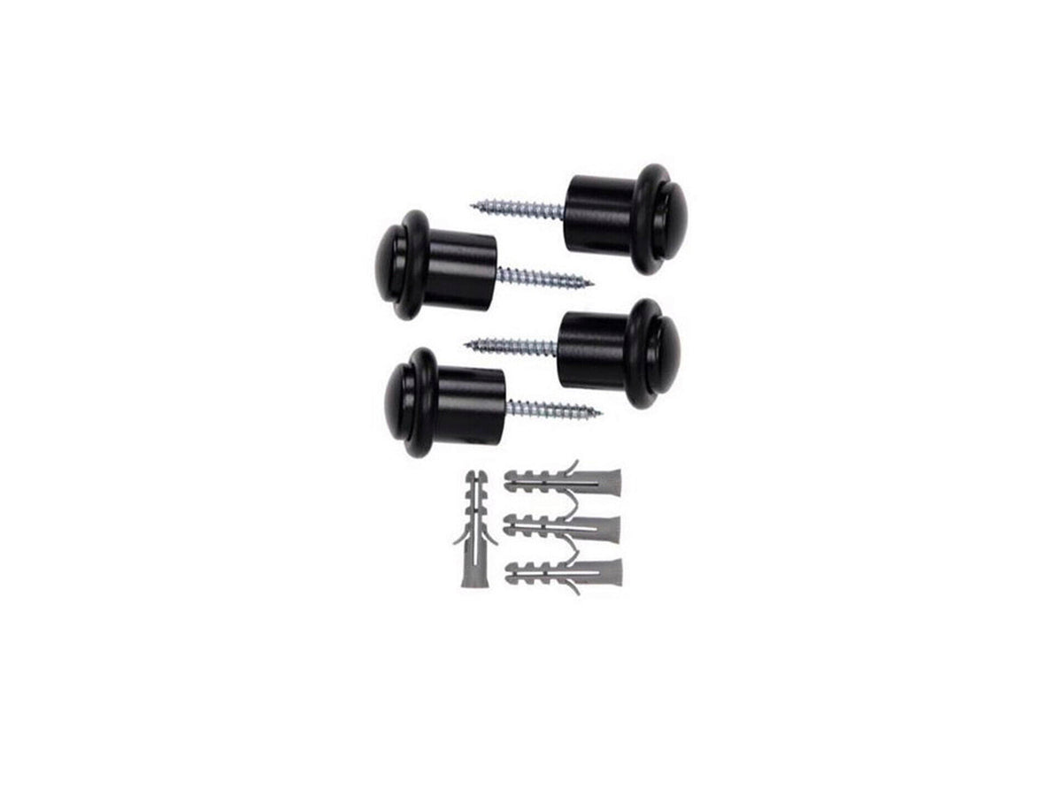Mack deurstop cilindermodel 20x30 mm zwart 4 stuks