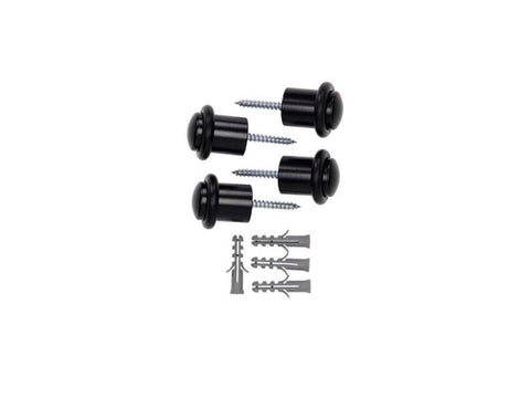 Mack deurstop cilindermodel 20x30 mm zwart 4 stuks