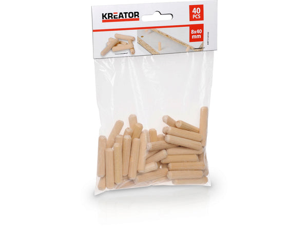 Kreator deuvels 40x8 mm 40 stuks