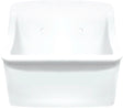 VIDOIR DELTA DESCO COLLECTION 450X360MM AVEC TROUS SANS TROP-PLEIN BLANC