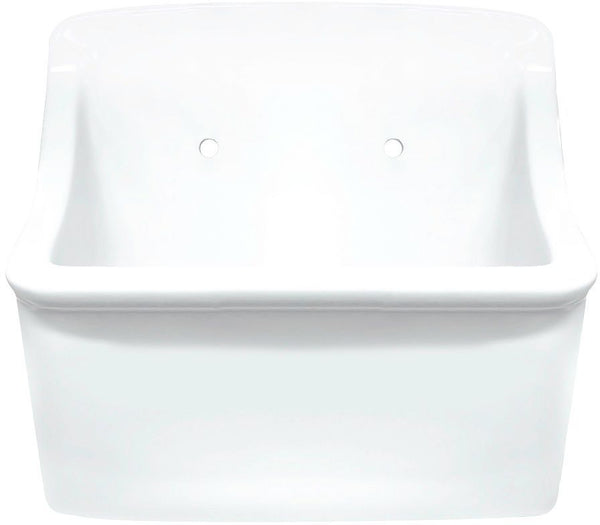 VIDOIR DELTA DESCO COLLECTION 450X360MM AVEC TROUS SANS TROP-PLEIN BLANC