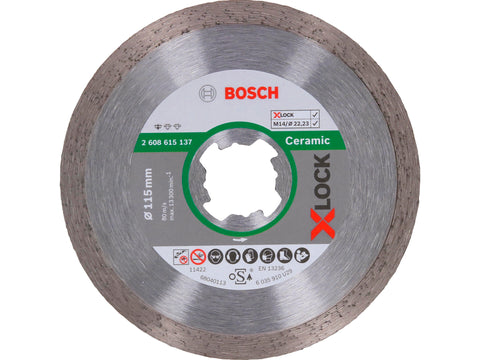Bosch Professional diamantschijf keramiek X-lock 115x22,23x1,6 mm