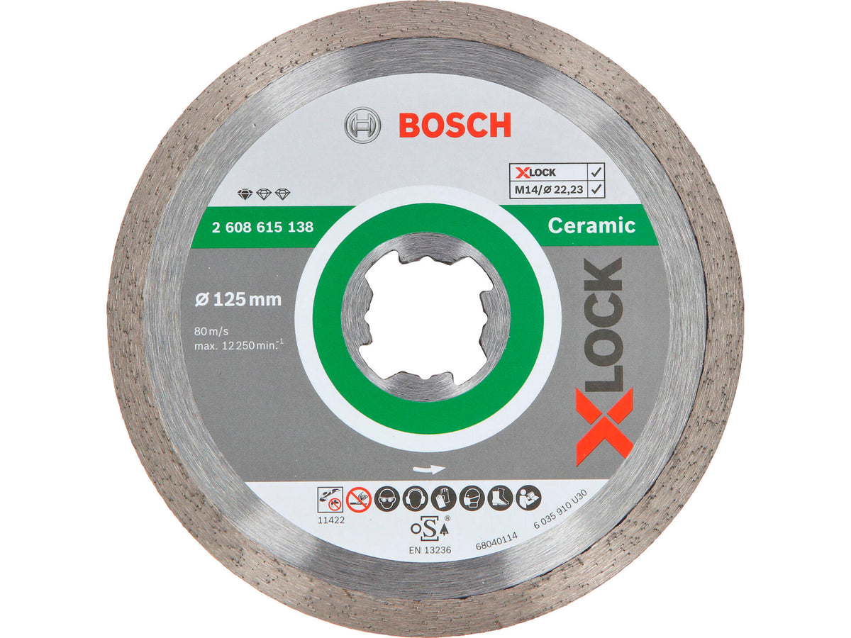 Bosch Professional diamantschijf keramiek X-lock 125x22,23x1,6 mm