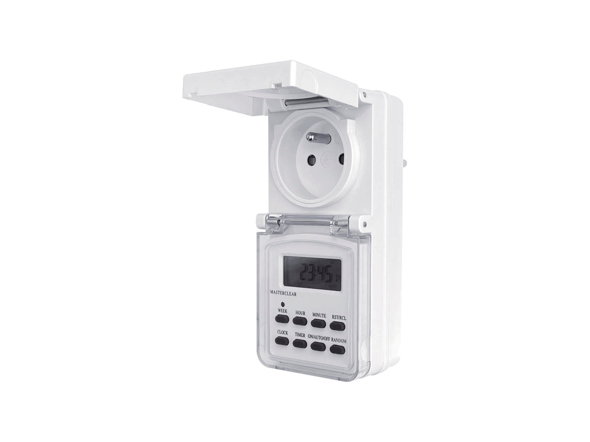 Profile digitale schakelklok met weekprogramma IP44 3500W wit, schakelklokken & tijdschakelaars — SKU COLOS-1095782, EAN 5412748778618