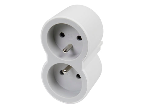 Legrand domino 2x2P+A 16A wit