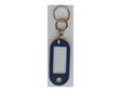 Sleutellabel rood/donkerblauw