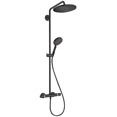 DOUCHEZUIL+THERMOSTAAT CROMA SELECT S 280 1JET HG ECOSMART MAT ZWART 9 LITER/MINUUT