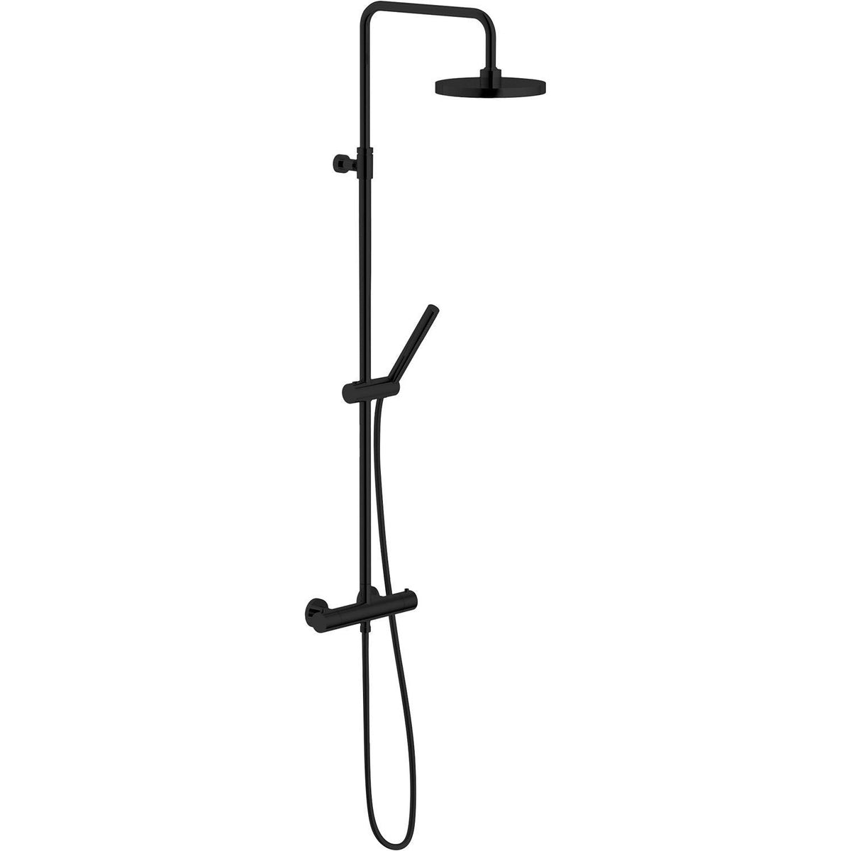 DOUCHEZUIL+THERMOSTAAT LIVE ECO 9L/MIN MAT ZWART