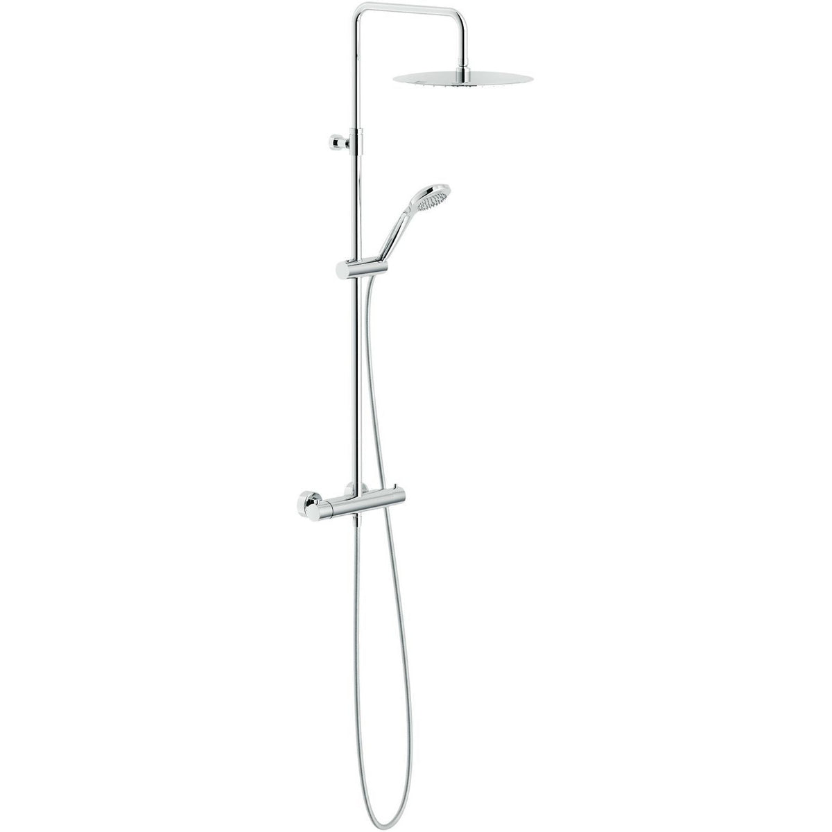 Douchezuil + thermostaat nordica 2.0 30CM nobili chroom 16L/MIN