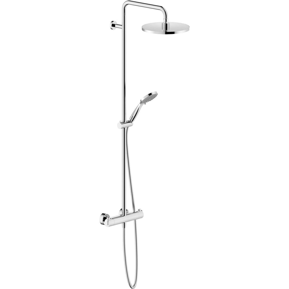 Douchezuil+thermostaat tyko 25CM nobili chroom 16L/MIN