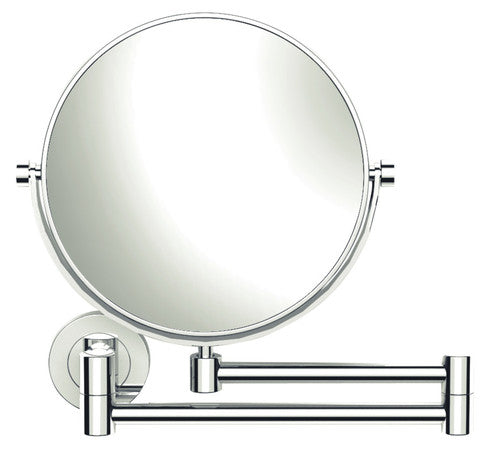 Van Marcke Icono miroir grossissantx3 pivotant bras double laiton/verre mural