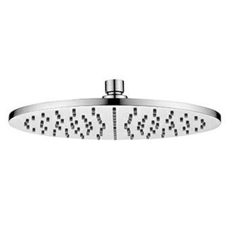 Zucchetti Pan laiton pomme de douche jet fixe D300mm épaisseur 8mm Noir mat gaufré
