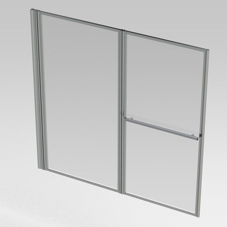 Van Marcke Origine Pannello paroi de bain 2-volets 1400x1400 mm alu