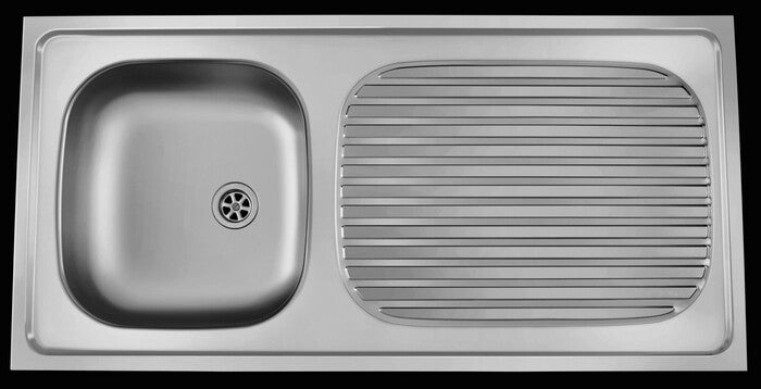 intro Merlot évier 1 bac égouttoir inox réversible 1000x500mm