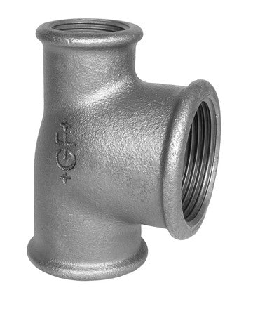 Georg Fischer zwart nr.130 verloop-T 6/4" x 4/4" x 6/4"