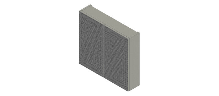 Van Marcke Nebulo spiegelkast B700xH650xD163 2 enkelzijdige deuren Cosmos Grey