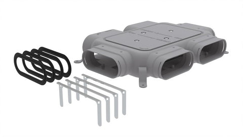 Zehnder ComfoFlat caisson de distribution 51-4 avec 4 raccordements