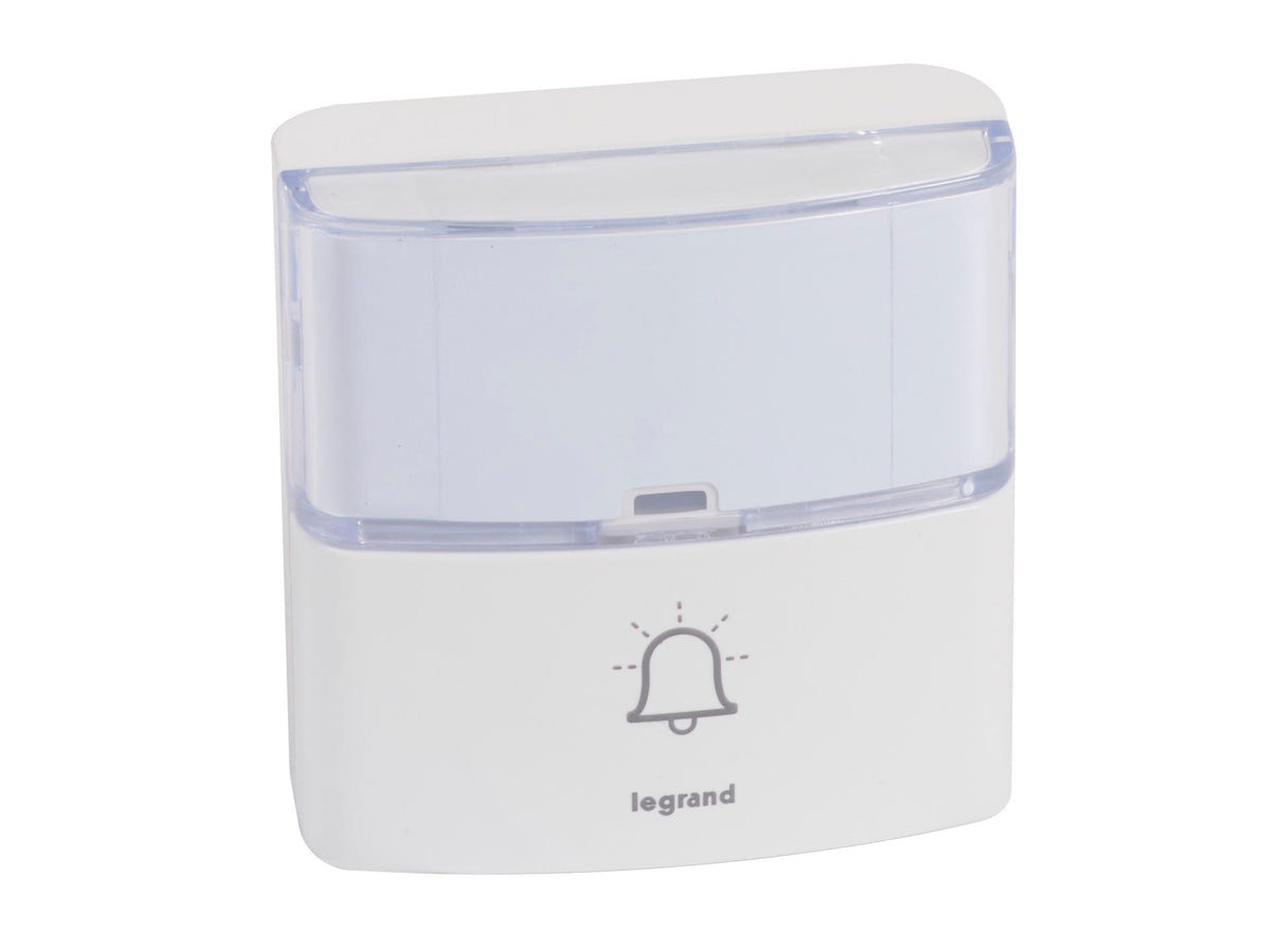 Legrand draadloze deurbelknop 200m 30 melodieën wit