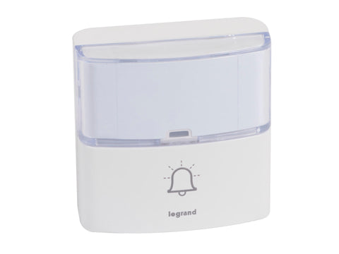 Legrand draadloze deurbelknop 200m 30 melodieën wit