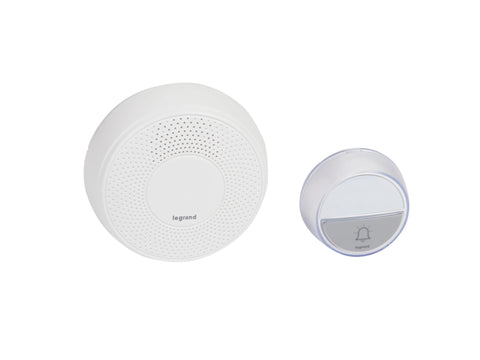 Legrand draadloze deurbelset 100m 15 melodieën wit